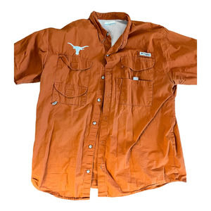 Columbia PFG Texas longhorns fishing shirt Large